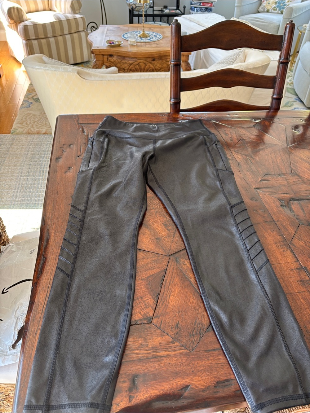 Black Faux-Leather Skinny Pants for Women